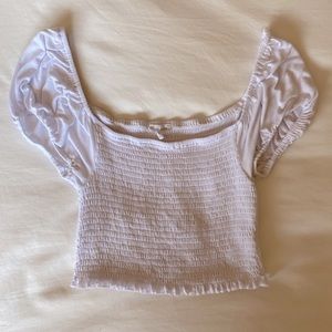 White Off the Shoulder Top